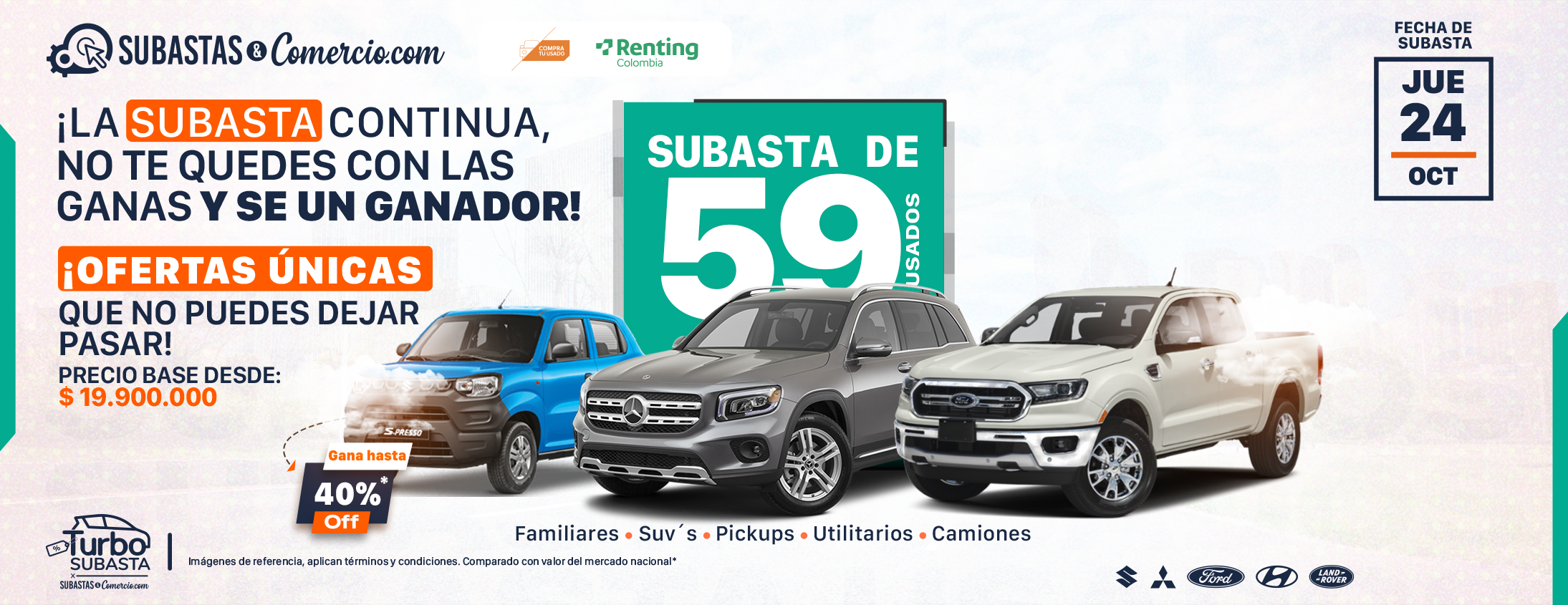 Subasta renting Jueves